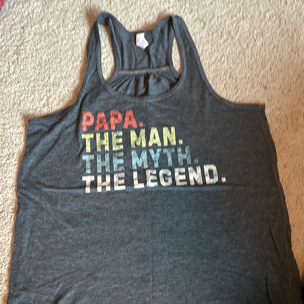 Graphic Tank Top - Papa The Legend